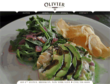 Tablet Screenshot of olivierbistro.com